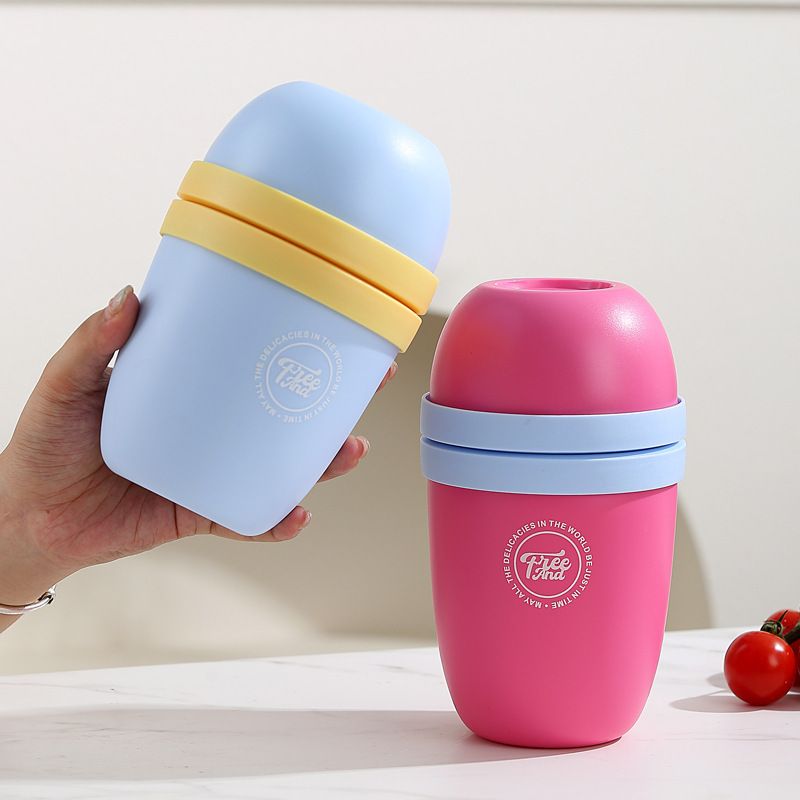 Student Dopamine Oatmeal Cup Office Worker Portable Salad Cup Plastic Bento Food Container