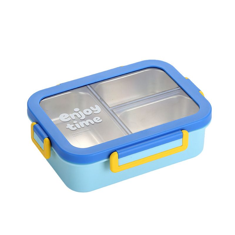Office Worker 304 Stainless Steel Compartment Lunch Box Student Dorm Cafeteria Takeout Lunch Box Bento Box Food Container