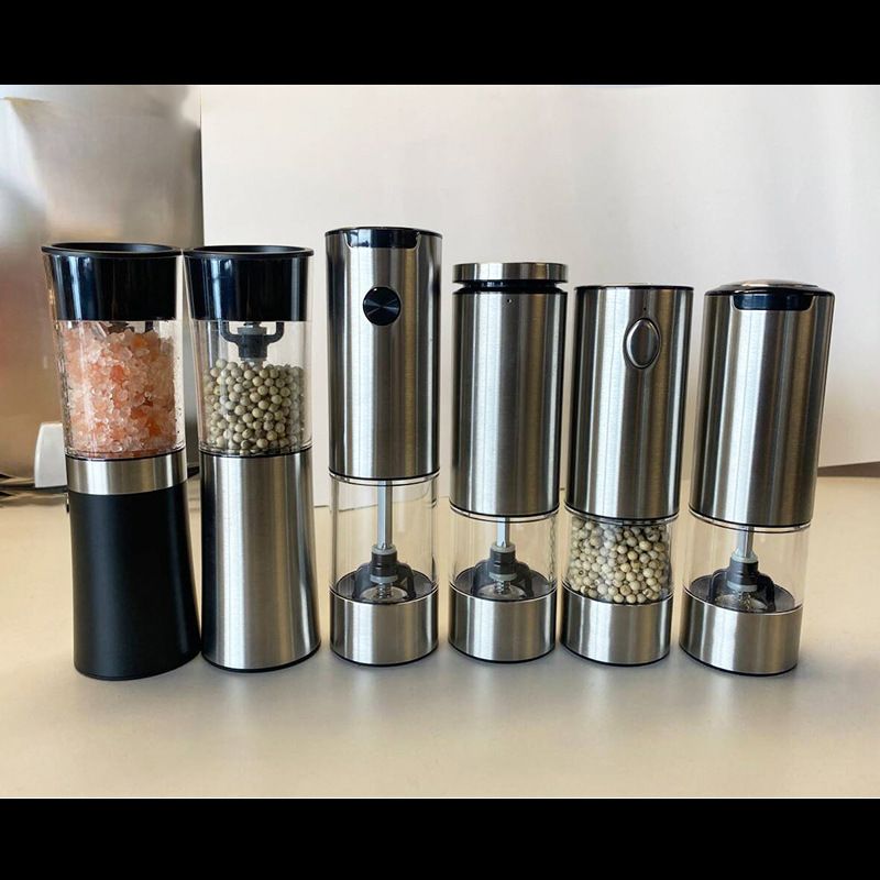 Household Electric Grinder Gravity-Sensing Smart Salt and Pepper Grinder Rose Salt Electric Grinder