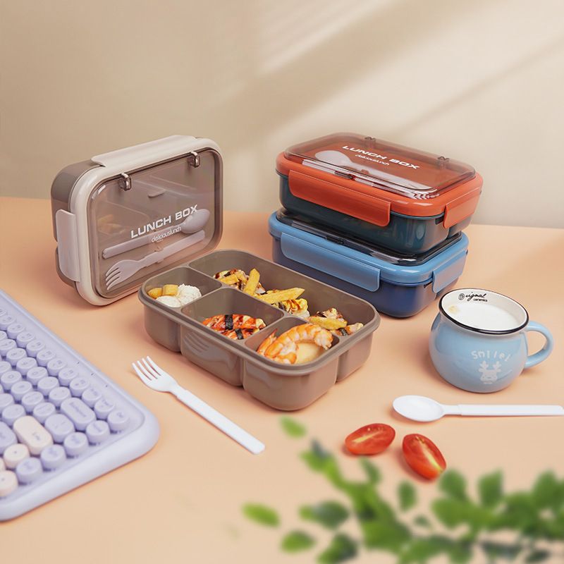 Fiambrera Bento de Plástico al Por Mayor, para Marcas de Preparación de Comidas