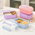 Dopamine 304 Stainless Steel Student Compartment Lunch Box Office Worker Lunch Bento Box Dorm Cafeteria Takeout Food Container