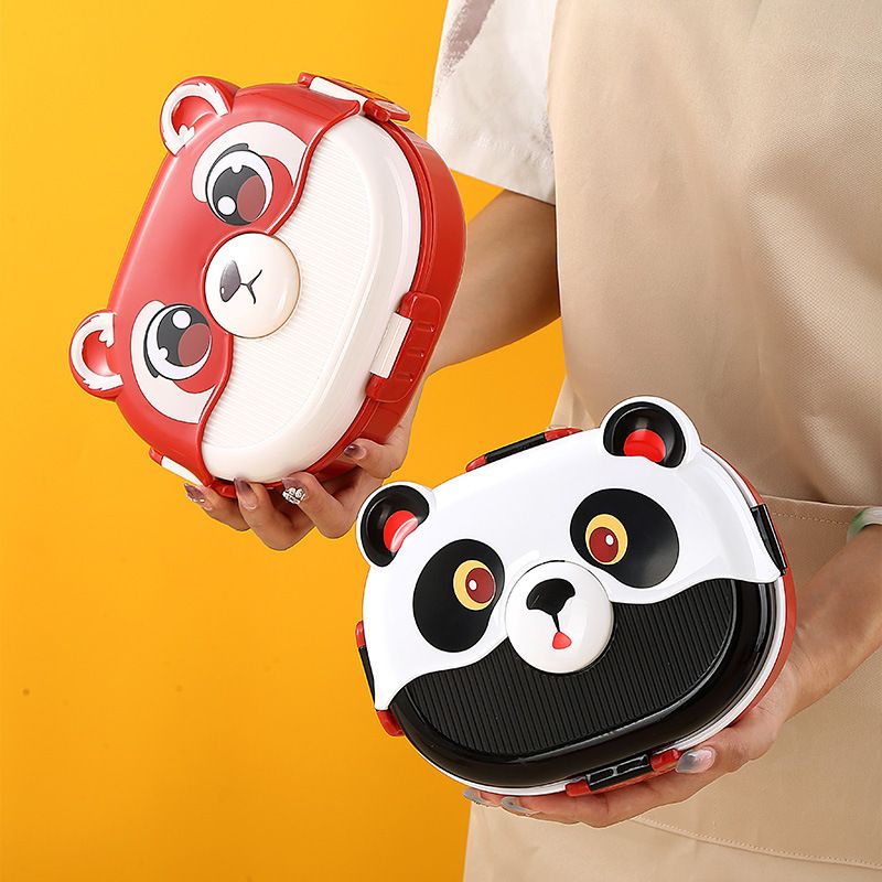 Fiambrera Bento al por mayor, recipiente para el almuerzo con diseño de dibujos animados a prueba de fugas