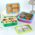 Minimalist Student Large Capacity Compartment Plastic Lunch Box Office Worker Portable Takeout Bento Box Microwave Safe Heating