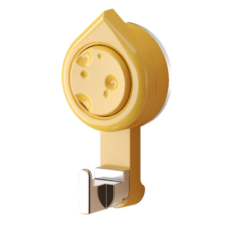 Cheese Pattern Kitchen Bathroom Rotating Suction Cup Hook No-Drill Bathroom Towel Adhesive Hook