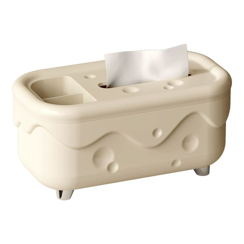 Household Living Room Cheese Tissue Box Light Luxury Desktop Remote Control Storage Box Bedside Tissue Dispenser Organizer Box