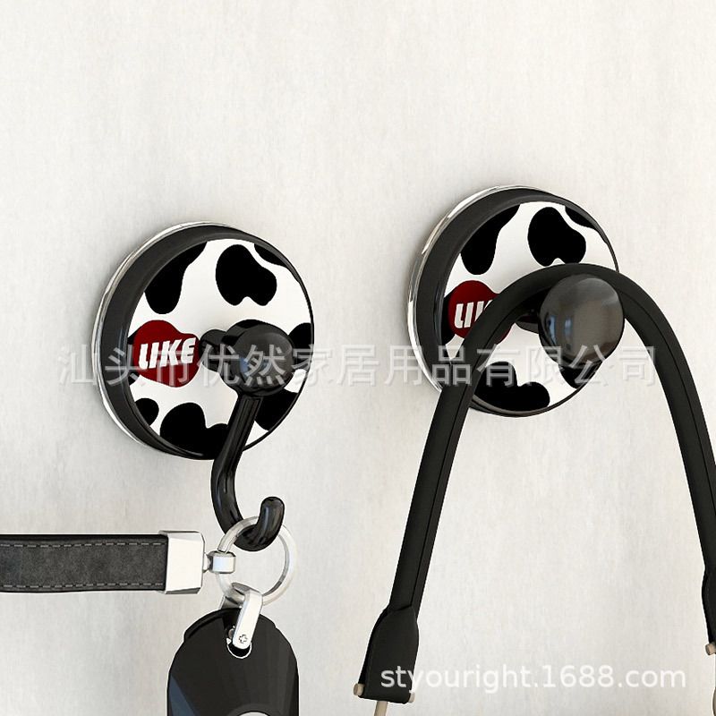 Household Entryway Suction Cup Hook No-Drill Key Holder Hat Holder Storage Bathroom Bedroom Bag Organizer Rack