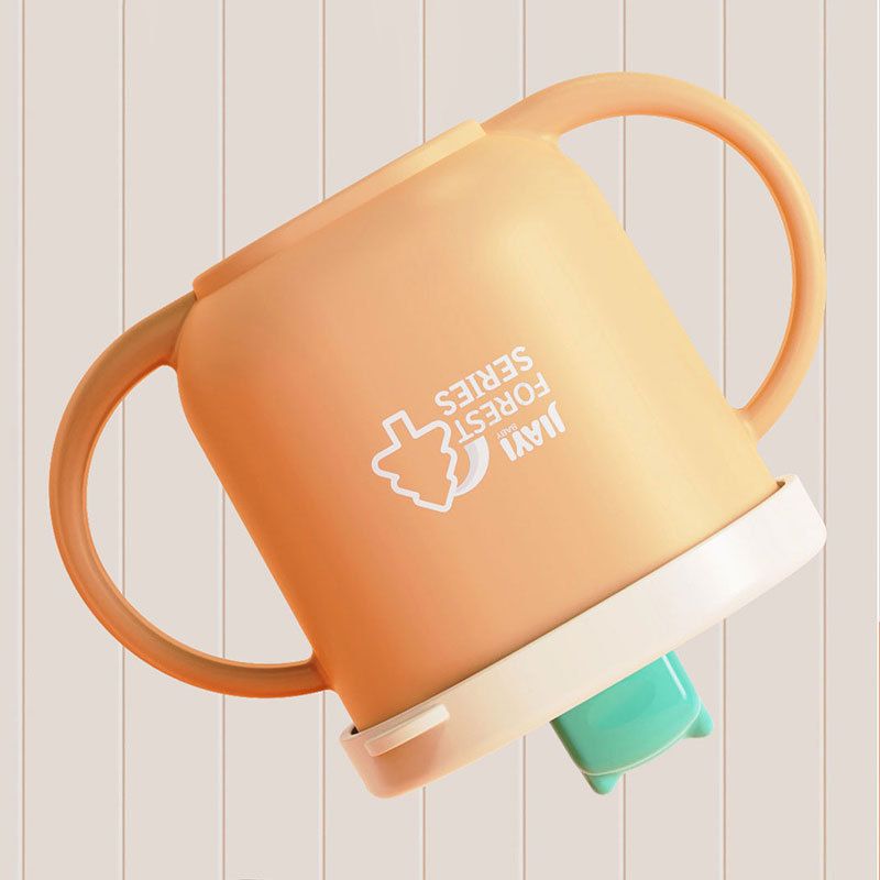 Kids Cartoon 316 Stainless Steel Milk Cup Baby Kindergarten with Scale Straw Cup Training Cup Gift