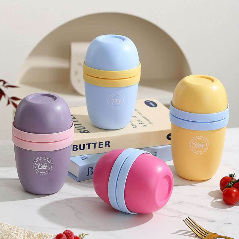 Student Dopamine Oatmeal Cup Office Worker Portable Salad Cup Plastic Bento Food Container