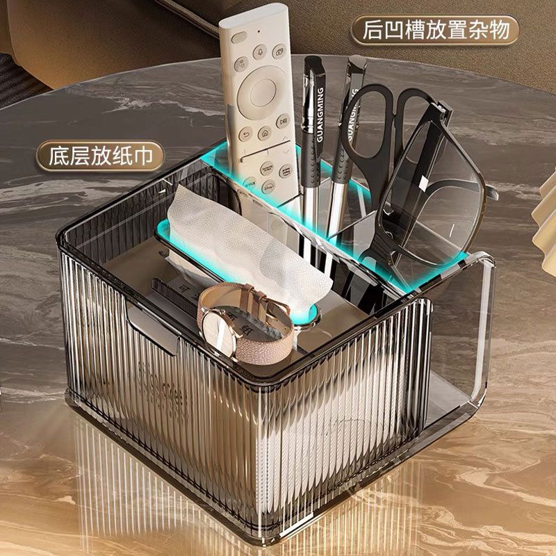 Wholesale PET Tissue Box, Transparent Printed Decorative