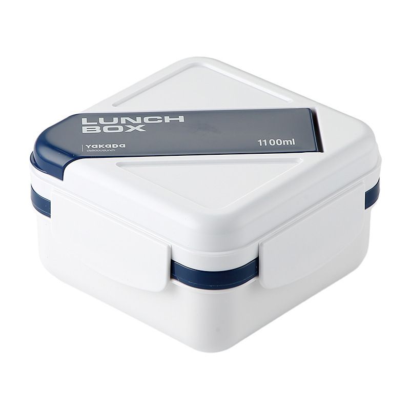 Minimalist Student Compartment Plastic Lunch Box Office Worker Lunch Bento Box Microwave Safe Heating Food Container