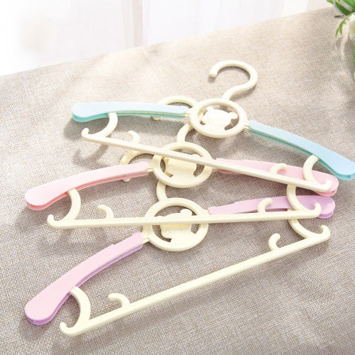 Baby Clothes Hanger Drying Rack Colorful Creative Kids Adjustable Plastic Colorful Baby and Infant 6-Piece Set Custom Print