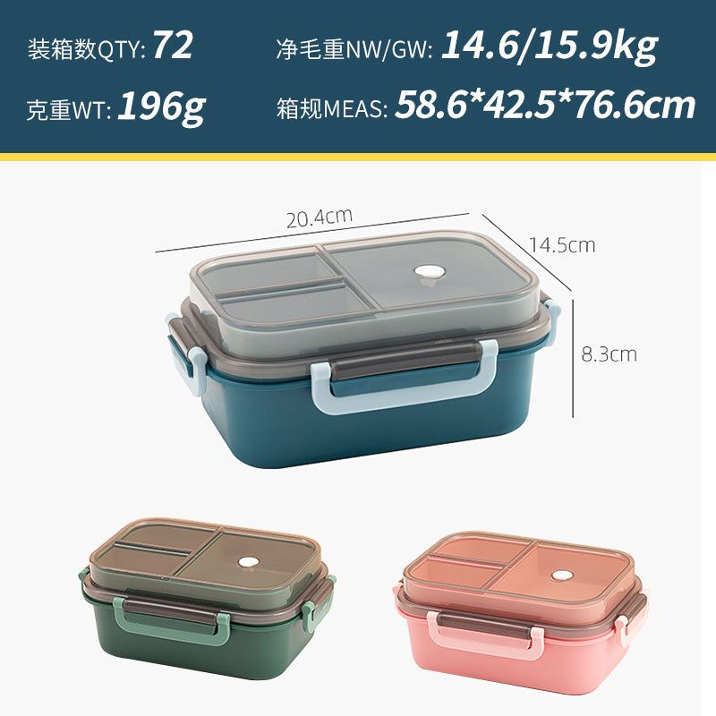 Fiambrera Bento al por mayor, fiambrera estilo Bento de 2 capas