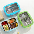 Office Worker 304 Stainless Steel Compartment Lunch Box Student Dorm Cafeteria Takeout Lunch Box Bento Box Food Container