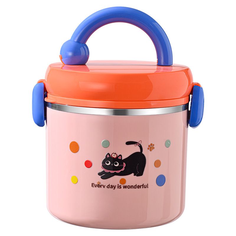 Student 304 Stainless Steel Dopamine Lunch Box Stylish Large Capacity with Lid Portable Lunch Box Bento Box