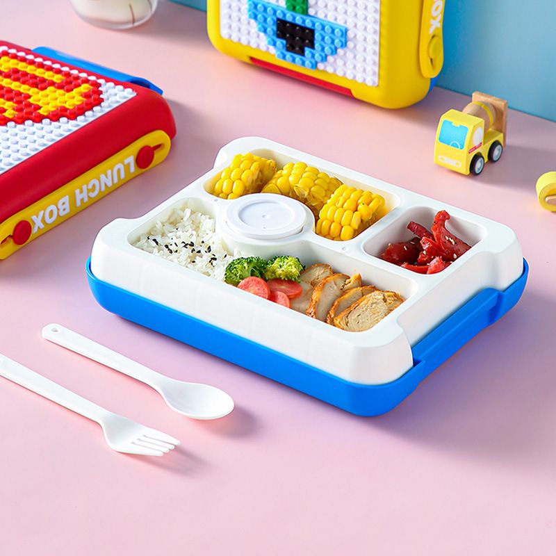 Fiambrera Bento de plástico al por mayor, para la escuela y la oficina