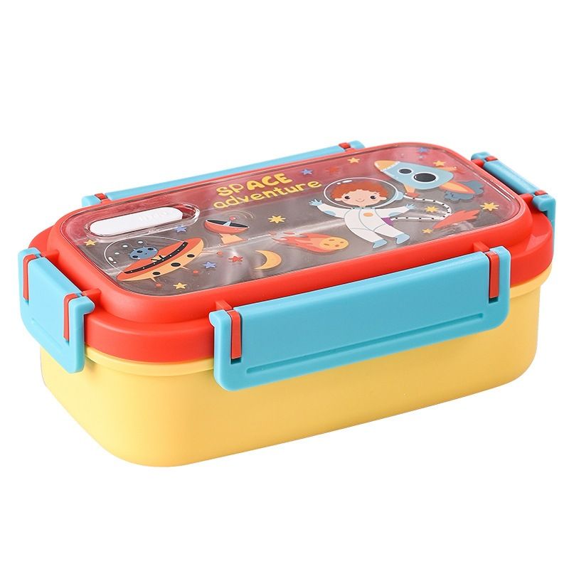 Kids 304 Stainless Steel Cartoon Compartment Lunch Box Travel Outdoor Portable Food Container Student Lunch Bento Box