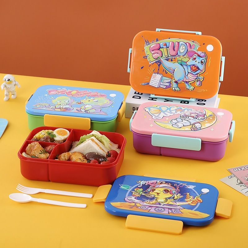 Fiambrera Bento de Plástico al por Mayor, para la Escuela y la Oficina
