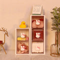 Cartoon Rabbit Student Desktop Storage Box Drawer-Type Compartment Stationery Clip Perler Beads Organizer Box Storage Box