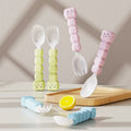 Cartoon Cute and Fun Kids Tableware Spoon and Fork Set Baby Baby Food Tool Study Eating Training Spoon Fork