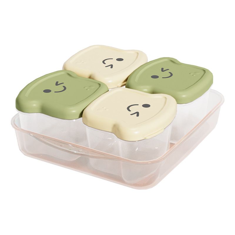 Contenedor de almacenamiento de alimentos de PP de grado alimenticio al por mayor, con tapa, caja para conservar la frescura