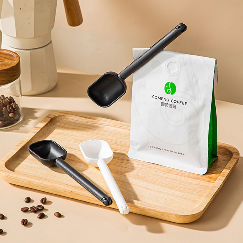 Creative with Spoon Snack Bag Sealing Clip Daily Use Kitchen Snack Fresh-Keeping Plastic Sealing Clip Coffee Spoon