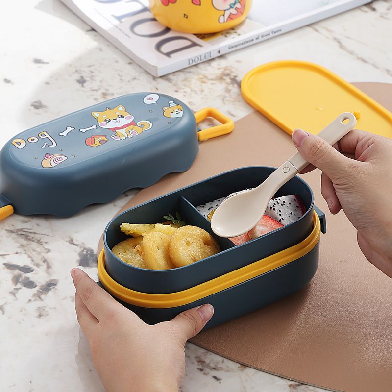 Fiambrera Bento de Plástico al por Mayor, Fiambrera Estilo Bento