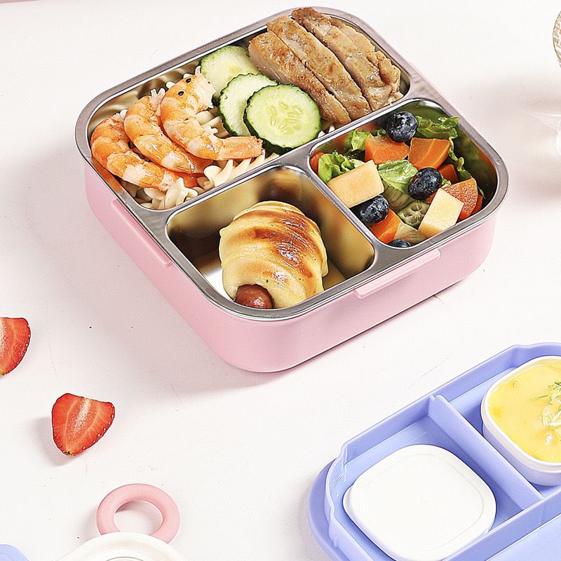 Fiambrera Bento de Acero Inoxidable 304 al por Mayor, Fiambrera Estilo Bento, Estudiante