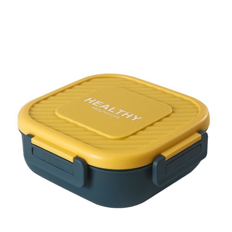 Student Nordic Plastic Square Compartment Lunch Box Kids Lunch Bento Box Picnic Food Container Gift