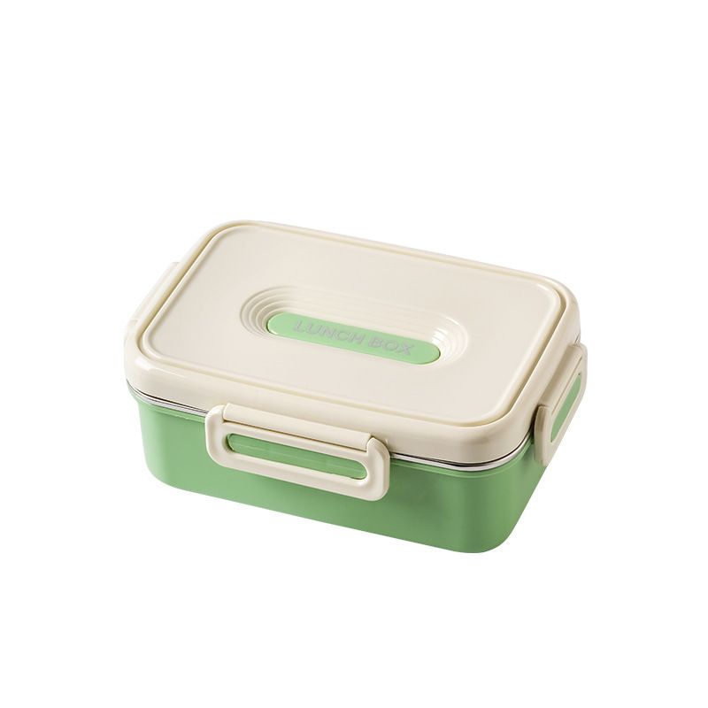 Fiambrera Bento de Acero Inoxidable 304 al por Mayor, Recipiente Apilable para Alimentos