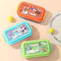 Cartoon Plastic Kids Dessert Lunch Box Student 304 Stainless Steel Lunch Bento Box Cafeteria Takeout Food Container