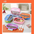 Nordic Student Compartment Lunch Box PP Bento Box Office Worker 304 Stainless Steel Lunch Box with Spoon and Fork