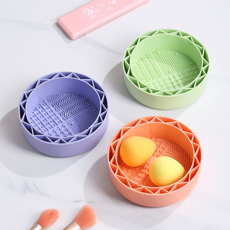 Organizador de maquillaje TPR al por mayor, estante de cosméticos multicapa