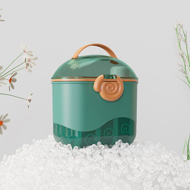 Baby Kids Portable Outdoor Milk Powder Box Infant Baby Food Box Rice Cereal Storage Box Large Capacity Dispensing Box with Spoon