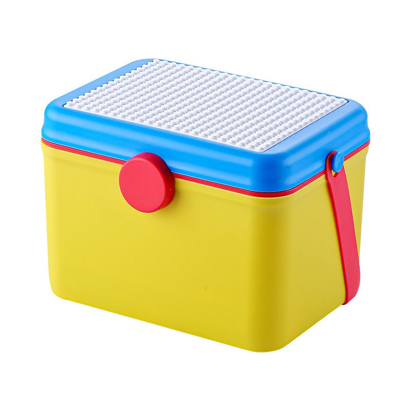 Cartoon Assemble Perler Beads Storage Box Small Building Blocks Double-Layer Kids Household Large Capacity
