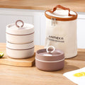 Minimalist Multi-Layer Student Stainless Steel Lunch Box Office Worker Japanese Style Layered Lunch Bento Box Heating