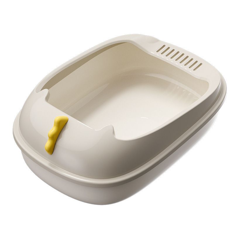 Dinosaur Semi-Covered Cat Litter Box Cat Toilet Large Removable and Washable Anti-Splash Cat Litter Pan Cat Litter Box In Stock Wholesale