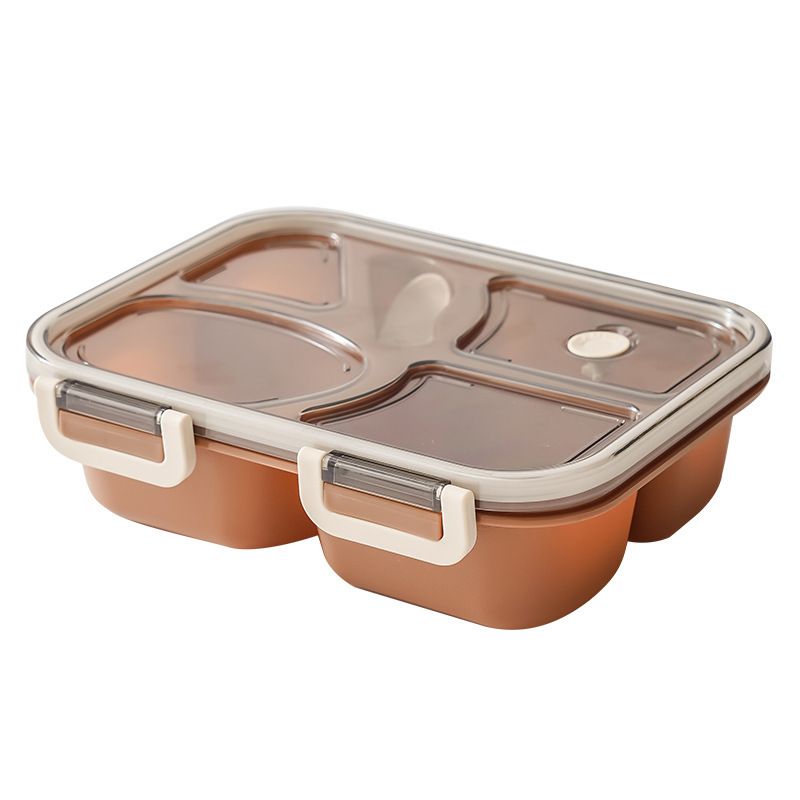 Minimalist Student Compartment Dining Plate Lunch Bento Box Office Worker Portable Lunch Box Microwave Safe Heating Gift