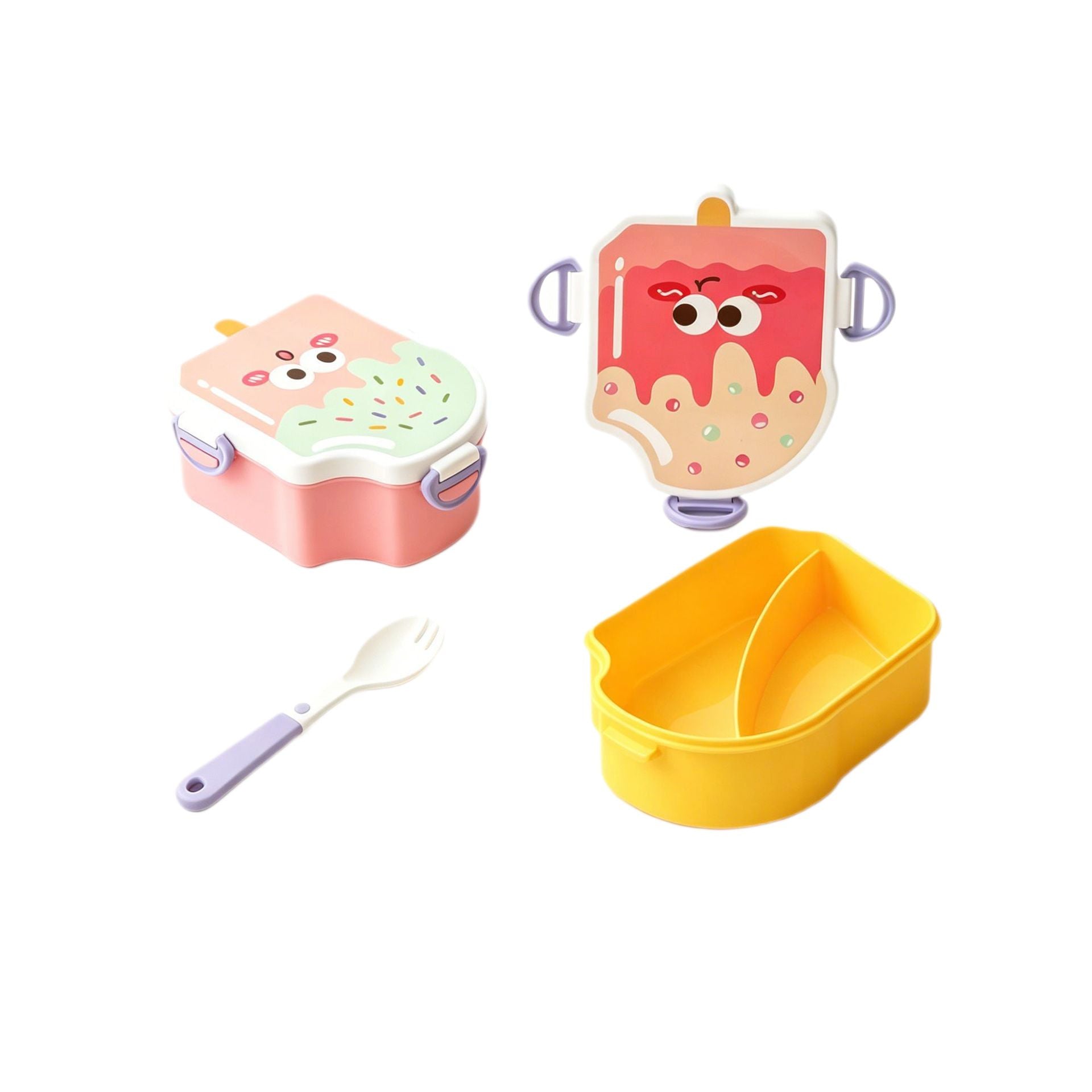 Fiambrera Bento de Plástico al por Mayor, para Viajes y Picnics