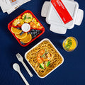 Minimalist Student Compartment Plastic Lunch Box Office Worker Lunch Bento Box Microwave Safe Heating Food Container