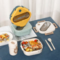 Minimalist INS Style Student Plastic Compartment Lunch Box Office Worker Lunch Bento Box Microwave Safe Heating Spring Outing Picnic