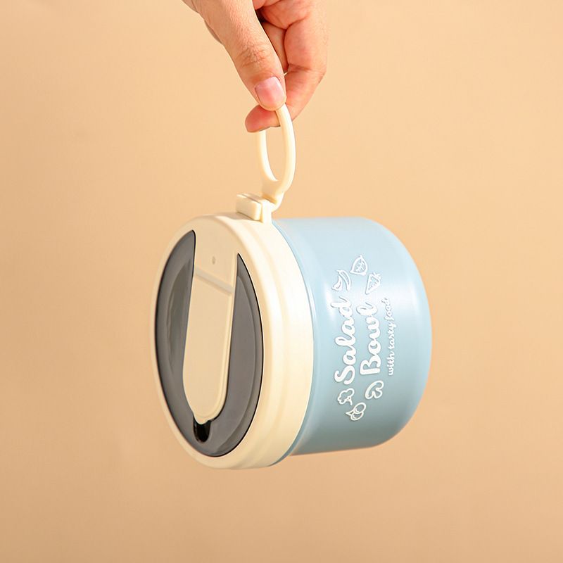 Student 304 Stainless Steel Portable Breakfast Cup Office Worker Small Round Soup Cup and Porridge Jar Yogurt Cup