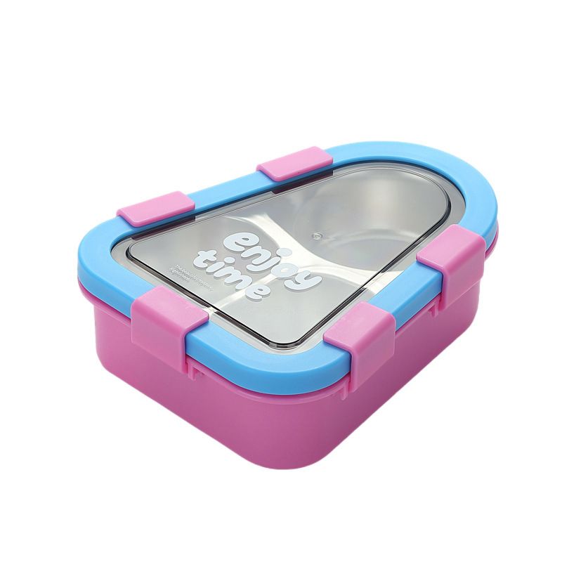 Fiambrera Bento de Acero Inoxidable 304 al por Mayor, Recipiente Apilable para Alimentos