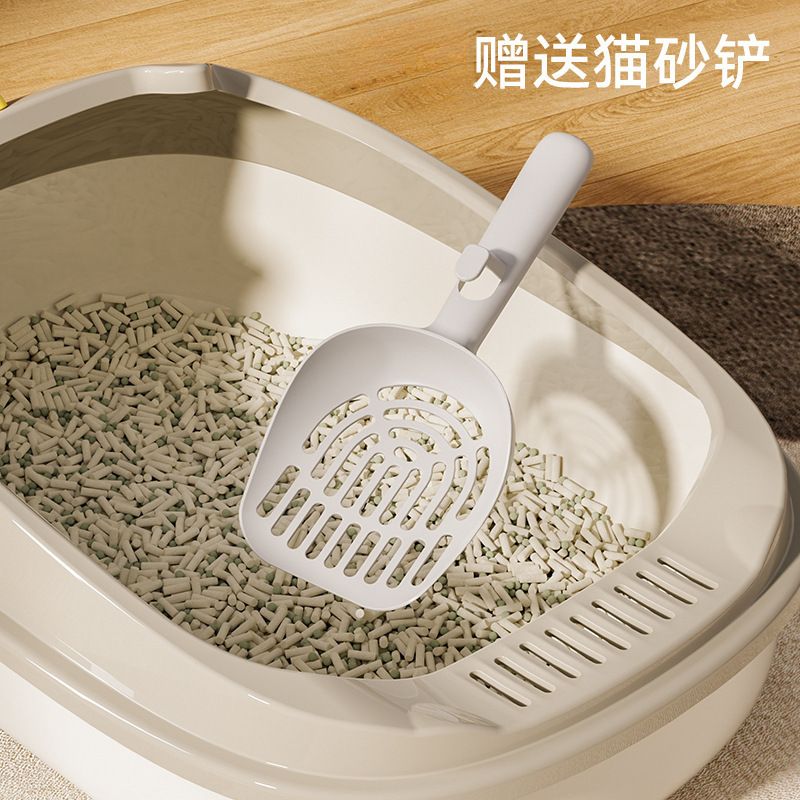 Dinosaur Semi-Covered Cat Litter Box Cat Toilet Large Removable and Washable Anti-Splash Cat Litter Pan Cat Litter Box In Stock Wholesale