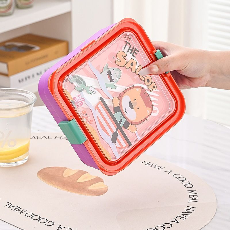 Fiambrera Bento PP de grado alimenticio al por mayor, recipiente portátil para preparación de comidas