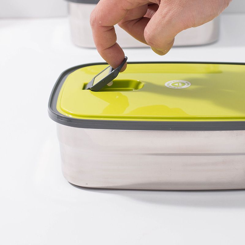 Student Stainless Steel Lunch Box Lunch Bento Box Kitchen Fridge Large Small Capacity Freshness Box Set Food Container