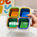 Stylish Student 304 Stainless Steel Compartment Lunch Box Adult Portable Cafeteria Takeout Buckle Lunch Bento Box