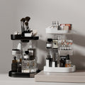Rotating Cosmetic Storage Box Transparent Acrylic Storage Turntable Desktop Vanity Skincare Lipstick Organizer Rack