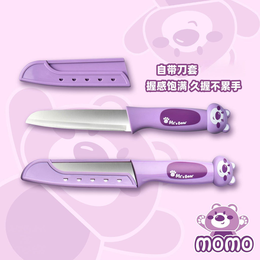 Pelador de acero inoxidable al por mayor, herramienta de cocina con diseño de dibujos animados