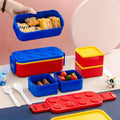 Caja bento de plástico al por mayor, rectangular para niños y estudiantes