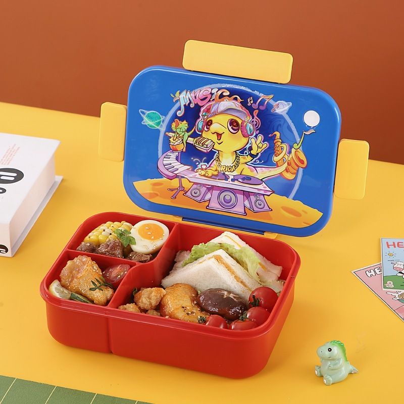 Fiambrera Bento de Plástico al por Mayor, para la Escuela y la Oficina
